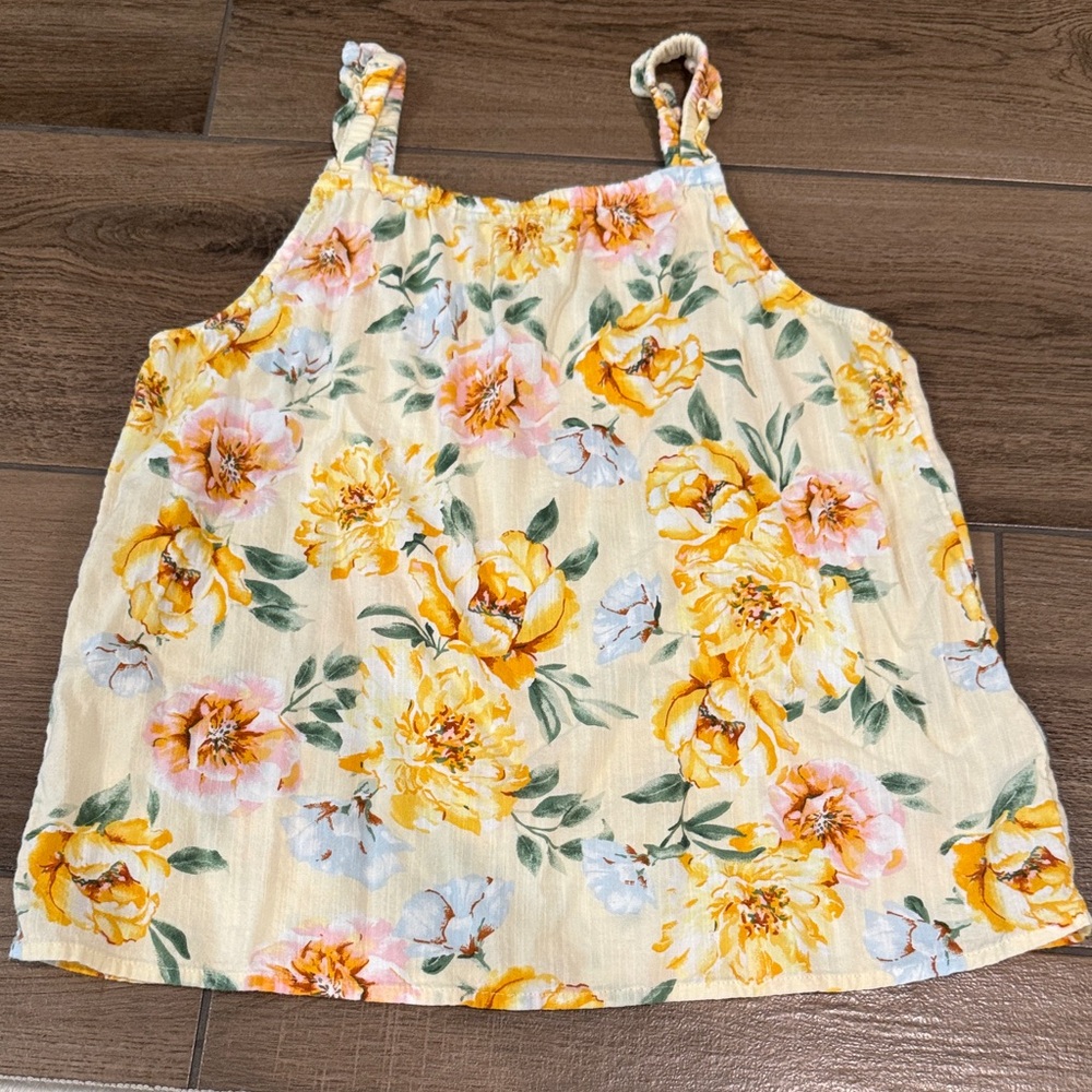 Old Navy Kids Floral Camisole - Yellow and Pink